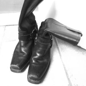 Black Frye Motorcycle Harness Boots